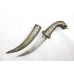 Dagger Knife Tiger Head Silver Bidaree Wire Hand Forge Steel Blade Handmade C742